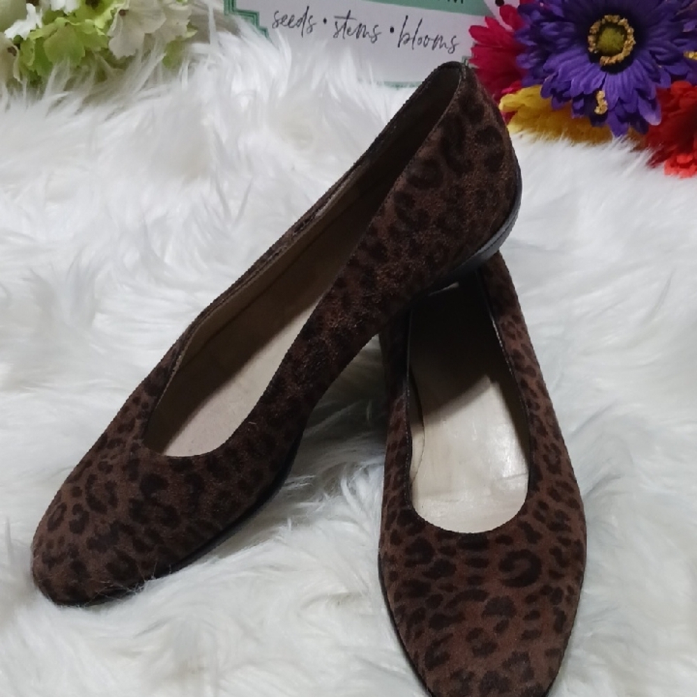 Salvatore Ferragamo Brown Leather Flats